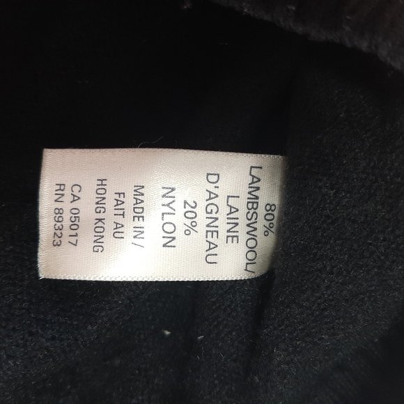 Vintage Roots Men's Black Wool V-Neck Sweater - Picture 4 of 8